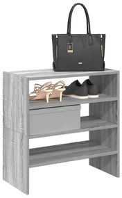 Scarpiere 2 Pz Impilabili Grigio Sonoma 60x30x30,5 Cm /