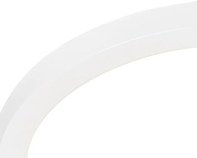 Set di 6 faretti da incasso o a plafone bianchi 30 cm con LED Dimmerabile a 3 livelli da caldo a freddo - Trans
