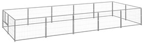 Gabbia Per Cani Argento 10 M² İn Acciaio /