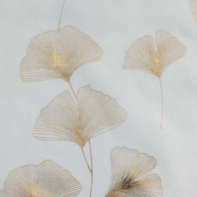 Tenda in voile bianco e oro 140x240 cm Ginkgold - douceur d'intérieur