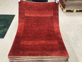 Loribaft Tappeto 80 x 110 Rosso (Iran) Annodato A Mano