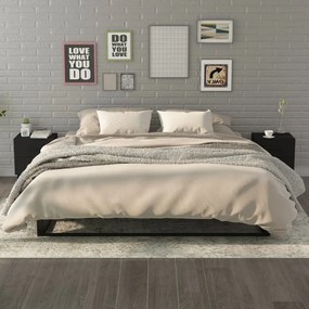 Comodini 2 Pz Neri 40x35x47,5 Cm /
