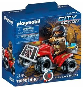 Playset Playmobil City Action Firefighters - Speed Quad 71090