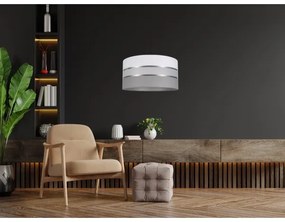 Lampadario su corda CORAL 1xE27/60W/230V d. 40 cm  bianco/grigio