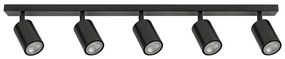 Luce Spot ZOOM 5xGU10/25W/230V nero