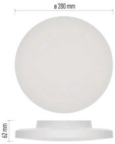 Plafoniera LED da bagno LED/15W/230V 3000/4000/5700K IP55 bianco