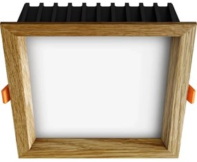 APLED - Lampada LED SQUARE WOODLINE LED/12W/230V 3000K 17x17 cm quercia legno solido