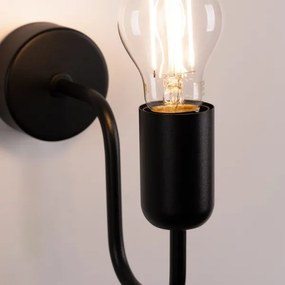 Sollux SL.1445 - Applique VECTOR 1xE27/15W/230V nero