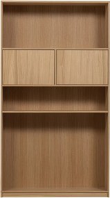 Parete attrezzata modulare in rovere naturale 264x243 cm Modulair - vtwonen