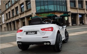 Macchina Elettrica per Bambini 12V con Licenza Maserati Ghibli Bianca...