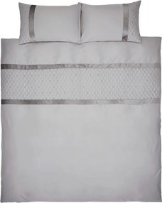 Set copripiumino e federa grigio in microsatinato per letto matrimoniale e per letto esteso 230x220 cm Sequin Cluster – Catherine Lansfield