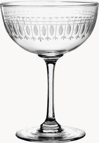 Set di 4 coppe da champagne in cristallo soffiato Ovals