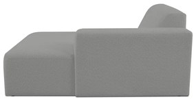 Modulo divano grigio in tessuto bouclé (angolo destro) Roxy - Scandic