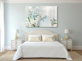 Quadro su tela – Natura morta romantica in stile vintage