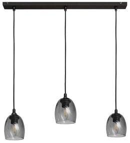 Lampadario a sospensione con filo BRILLANT 3xE27/15W/230V grigio