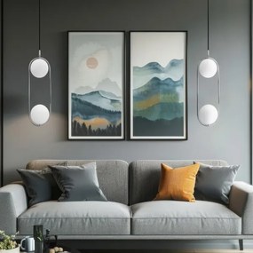 Lampadario a sospensione con filo CORDEL 2xG9/28W/230V cromo lucido