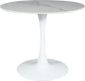Tavolo rotondo Espero bianco - ø90/h75 cm