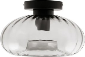 Osram - Plafoniera DECOR SMOKE 1xE27/12W/230V Ø 28 cm nero/grigio fumé