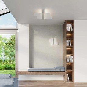 Plafoniera da Soffitto in Acciaio e Vetro Massimo E27 da interno