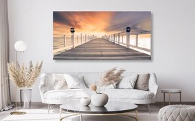 Quadro su tela – Vecchio molo di legno