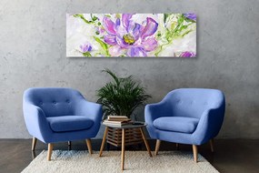Stampa su tela – Fiori dipinti in versione estiva