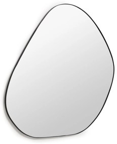 Kave Home - Specchio Anera in metallo nero 84 x 108,5 cm