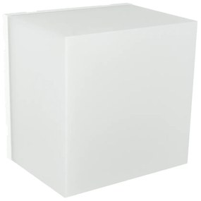 Applique Led da parete Cube 5W quadrato Bianco IP44 luce regolabile Novaline