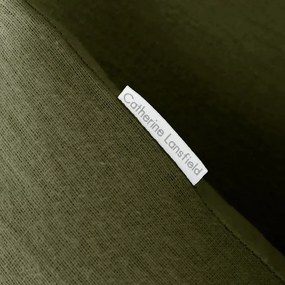Set copripiumino e federa color kaki in flanella per letto singolo 135x200 cm Brushed – Catherine Lansfield