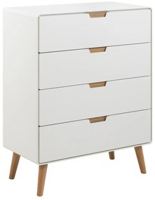 Cassettiera bianca 80x100x40 cm Lowell - Actona