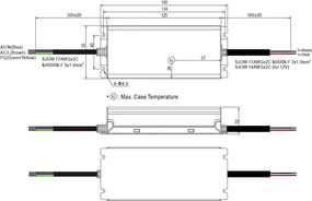 Alimentatore Meanwell 100W 12V IP67 Serie XLG