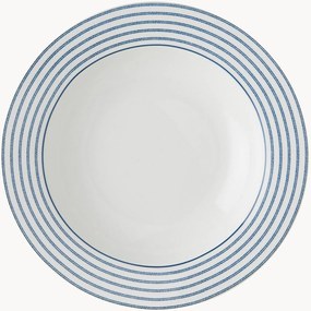 Set di 4 piatti fondi in porcellana Candy Stripe