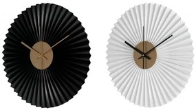 Orologio da Parete DKD Home Decor Nero Bianco Ferro (30 x 4 x 30 cm) (2 pezzi)