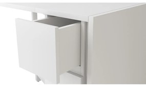Tavolo multifunzionale pieghevole bianco Kungla - Woodman