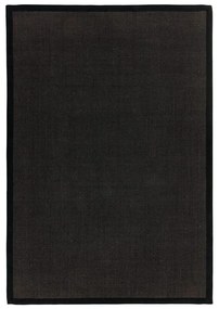Tappeto nero 180x120 cm Sisal - Asiatic Carpets