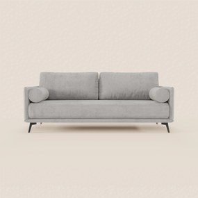 Basalto Divano lineare 2 o 3 posti con seduta unica e base in metallo in tessuto smacchiabile T31