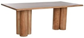 Tavolo da Pranzo Home ESPRIT Marrone Naturale Legno di acacia 200 x 100 x 76 cm