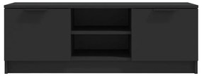 Mobile porta tv nero 102x35x36,5 cm in legno multistrato