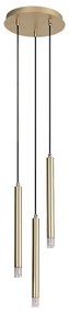Rabalux 72359 - Lampadario a sospensione con filo RAMIRA 3xG9/5W/230V oro