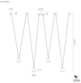 Shallow sospensione 16w 1200lm 3000k