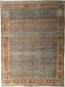 Bidjar Tappeto persiano 380 x 280 Blu (Iran) Annodato A Mano