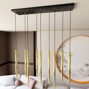 Lampada a Sospensione SELTER 9 BLACK WHITE e GOLD