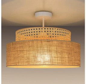 Lampadario a plafone BOHO 1xE27/60W/230V diametro 40 cm rattan