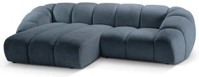 Divano angolare blu (con penisola a sinistra) Diana – Micadoni