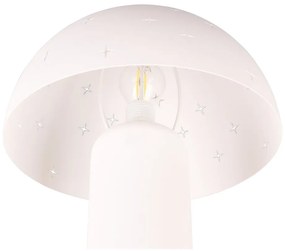 Lampada da tavolo bianca (altezza 32,5 cm) Seta - Trio