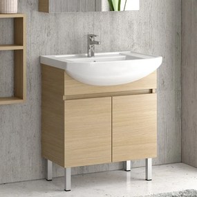 Mobile bagno a terra 65 cm con 2 ante BN-65AT - KAMALU