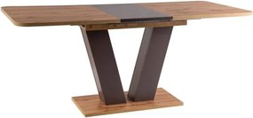 Tavolo allungabile Platon in rovere wotan/marrone - L136-176 cm