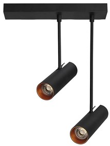 Azzardo AZ3521 - Lampadario a sospensione con supporto rigido LENS 2xGU10/35W/230V