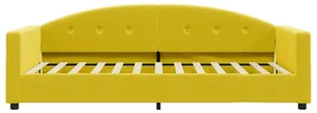 Letto da giorno giallo 90x200 cm in velluto
