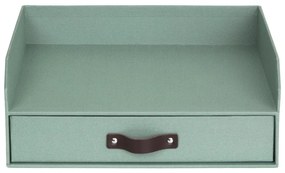 Organizer verde in cartone per cassetti/per documenti Walter Canvas Paper Laminate – Bigso