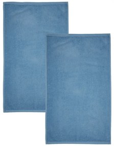 Set di asciugamani con asciugatura rapida e tipo terry blu in cotone 2 pz 90x140 cm Quick Dry – Catherine Lansfield